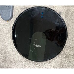 iHome AutoVac Eclipse Robot Vacuum Cleaner Black Charging Dock no remote works